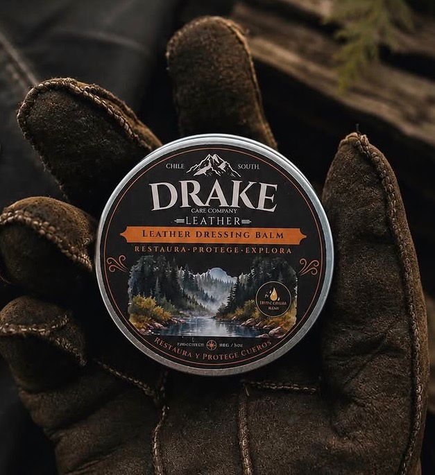 Renovador y mantenedor de cueros Leather Dressing Balm Drake 60gr.